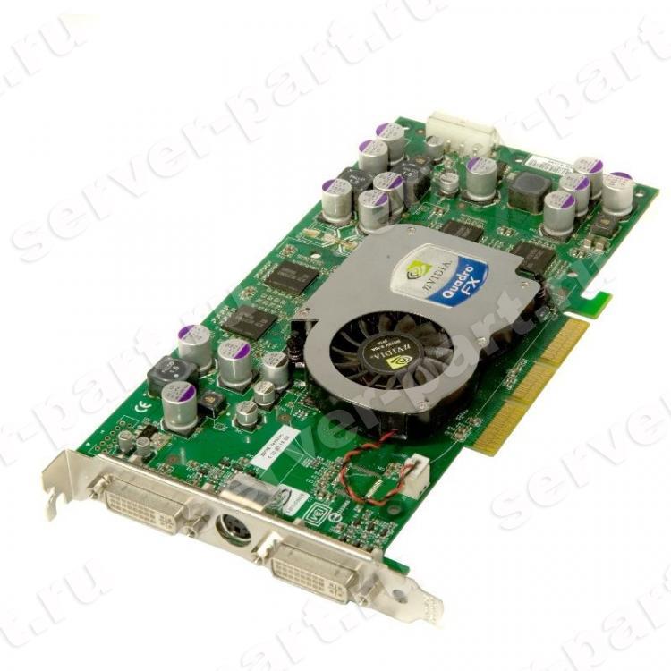 Видеокарта PNY Nvidia Quadro FX1100 128Mb 128Bit GDDR2 DualDVI miniDin (3D Glasses) AGP8x(VCQFX1100-PB)
