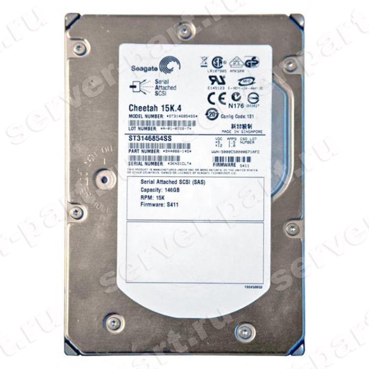 Жесткий Диск Seagate Cheetah 15K.4 146,8Gb (U300/15000/8Mb) Dual Port SAS 3,5"(ST3146854SS)