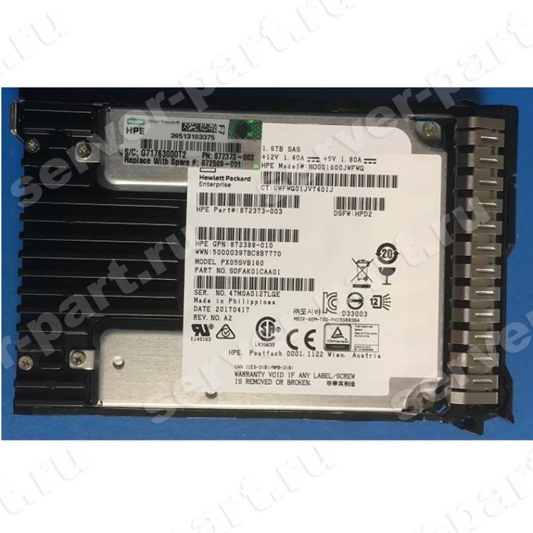 Твердотелый Накопитель SSD SAS HP MO001600JWFWQ (Toshiba) 1.6Tb U1200 12G SAS 2,5" For P2000 G3 MSA2052 MSA2050 MSA2042 MSA2040 MSA2000 MSA1050 MSA1040 D2700 Proliant Gen5 Gen6 Gen7 Gen8 Gen9 Gen10 D6020 Apollo Gen10 Integrity(P8Y54A)