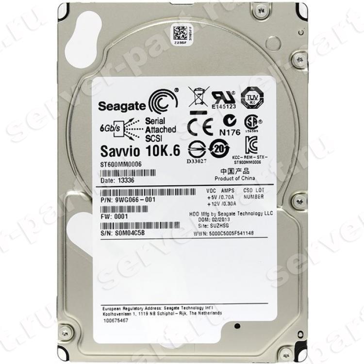 Жесткий Диск Seagate Savvio 10K.6 600Gb (U600/10000/64Mb) 6G SAS 2,5"(ST600MM0006)