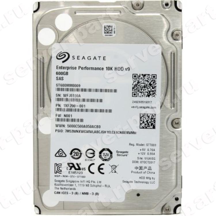 Жесткий Диск Seagate Enterprise Performance 10K HDD v9 600Gb (U1200/10000/256Mb) 512n 12G SAS 2,5"(ST600MM0009) Жесткий Диск Seagate Enterprise Performance 10K HDD v9 600Gb (U1200/10000/256Mb) 512n 12G SAS 2,5"(ST600MM0009)