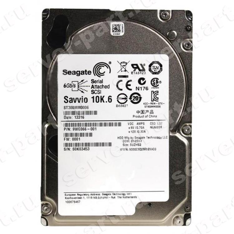 Жесткий Диск Seagate Savvio 10K.6 300Gb (U600/10000/64Mb) 6G SAS 2,5"(ST300MM0006)