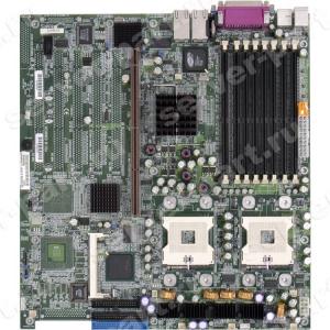 Материнская Плата Supermicro i7501 Dual Socket 604 8DualDDR U100 PCI-X&Riser SVGA 2xLAN1000 E-ATX 1U 533Mhz(X5DPI-G2)
