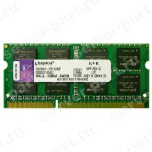 RAM SO-DIMM DDRIII-1600 Kingston 8Gb 2Rx8 PC3-12800S-11(KVR16S11/8)