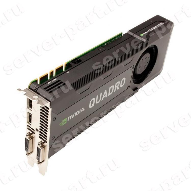 Видеокарта PNY Nvidia Quadro K5000 4Gb 256Bit GDDR5 2xDVI 2xDP miniDin (3D Glasses) SLI PCI-E16x 3.0(VCQK5000-PB)