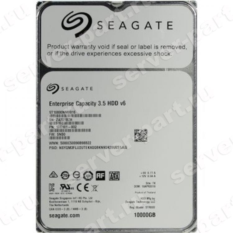 Жесткий Диск Seagate Enterprise Capacity 3.5 HDD v6 10Tb (U600/7200/256Mb) Helium Hyperscale 512e 6G SATAIII 3,5"(ST10000NM0016)