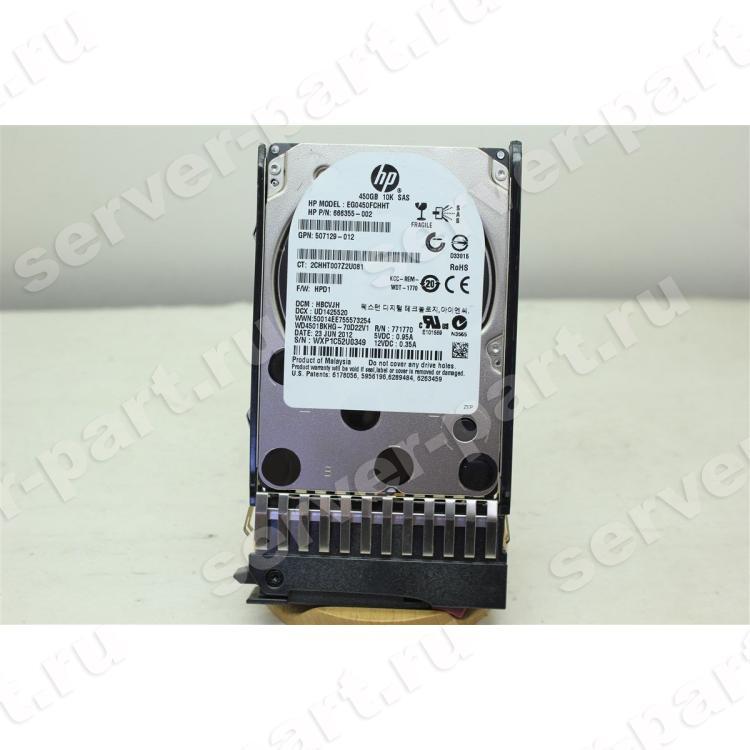 Жесткий Диск HP (Western Digital) XE WD4501BKHG-70D22V1 450Gb (U600/10000/32Mb) RAFF 6G SAS 2,5" For Gen4 Gen5 Gen6 Gen7 Integrity rx2800 i2 i4 rx6600 rx3600 rx2660(619286-002)
