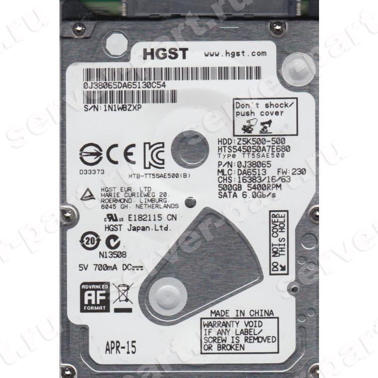 Жесткий Диск Hitachi Travelstar Z5K500 500Gb (U300/5400/8Mb) SATAII 2,5"(778186-005) Жесткий Диск Hitachi Travelstar Z5K500 500Gb (U300/5400/8Mb) SATAII 2,5"(778186-005)