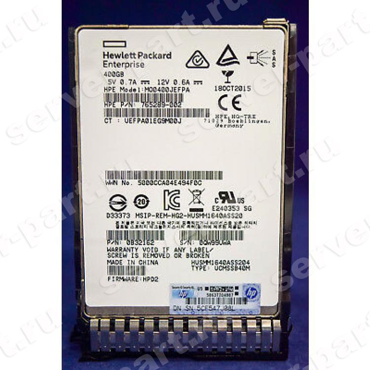 Твердотелый Накопитель SSD SAS HP MO0400JEFPA (HGST) UltraStar SSD1600MM 400Gb U1200 MLC 12G SAS 2,5" For P2000 G3 MSA2052 MSA2050 MSA2042 MSA2040 MSA2000 MSA1050 MSA1040 D2700 Proliant Gen5 Gen6 Gen7 Gen8 Gen9 Gen10(802907-001)