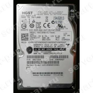 Жесткий Диск Hitachi Ultrastar C10K900 SED 600Gb (U600/10000/64Mb) SED 6G SAS 2,5"(HUC109060CSS601)
