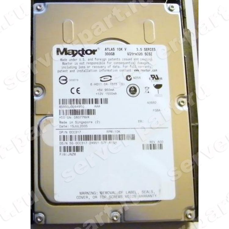 Жесткий Диск Maxtor Atlas 10K-V 300Gb (U320/10000/8Mb) 80pin U320SCSI(8D300J)