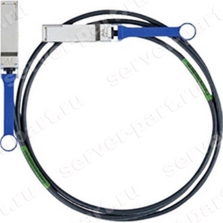 Кабель Mellanox Passive Copper Cable 56Гбит/с QSFP to QSFP VPI 100cm/1m(MC2207130-001)