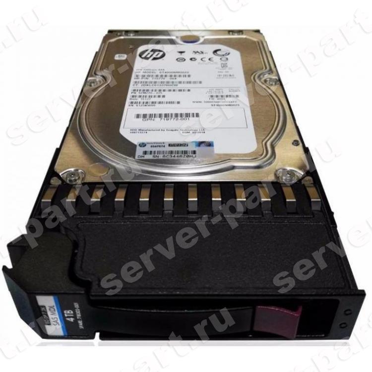 Жесткий Диск HP 4Tb (U600/7200) 6G SAS 3,5" For P2000 G3 MSA2040 MSA2000 MSA1040(719772-001)