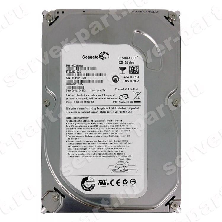 Жесткий Диск Seagate Pipeline HD.1 320Gb (U300/5900/8Mb) SATAII(ST3320310CS)