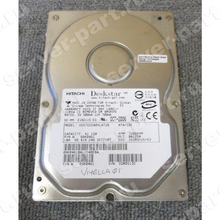 Жесткий Диск Hitachi Deskstar 7K250 41,1Gb (U100/7200/2Mb) IDE(08K0461) Жесткий Диск Hitachi Deskstar 7K250 41,1Gb (U100/7200/2Mb) IDE(08K0461)