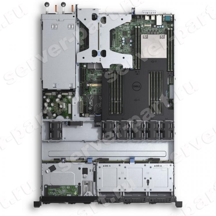 Сервер Dell PowerEdge R430 Up To 2x Intel Xeon V3 V4/ DualS2011-3/ iC610/ 0Gb(384Gb) DDRIV/ Video/ 4LAN1000/ PERC S130/ 4SAS LFF/ 0x1(12)Tb/10(15)k SAS/ ATX 2x550W 1U(210-ADLO)
