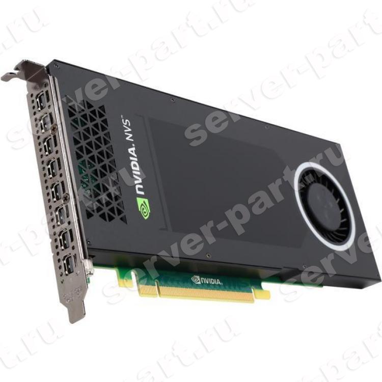 Видеокарта PNY Nvidia Quadro NVS810 4Gb 128Bit GDDR3 8xminiDP PCI-E16x(VCNVS810DVIBLK-1)