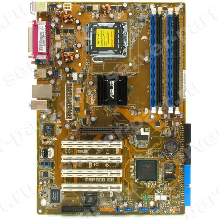 Материнская Плата ASUS i865PE HT S775 4DualDDR400 2SATA U100 AGP8x 4PCI LAN1000 AC97-6ch ATX(P5P800 SE/L1000)