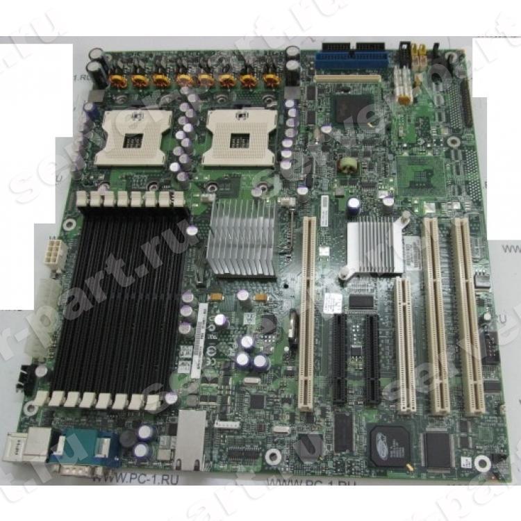 Материнская Плата Intel iE7520 Dual Socket 604 8DDRII 2SATA U100 2PCI-E8x 3PCI-X PCI SVGA 2xGbLAN E-ATX 800Mhz(D10351-401)