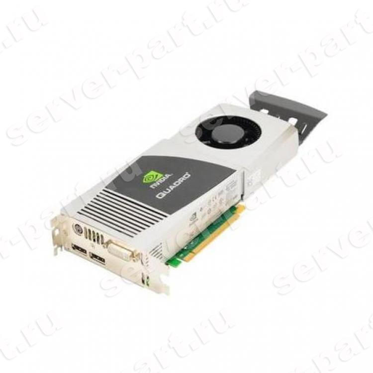 Видеокарта HP (PNY) Nvidia Quadro FX4800 1536Mb 384Bit GDDR3 2xDP DVI miniDin (3D Glasses) SLI HDCP PCI-E16x(VCQFX4800-PCIE-PB)