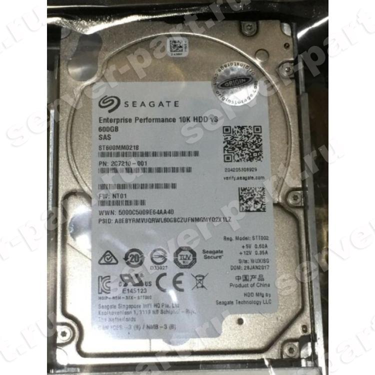 Жесткий Диск Seagate Enterprise Performance 10K HDD v8 SED 600Gb (U1200/10000/128Mb) SED 512n 12G SAS 2,5"(ST600MM0218)