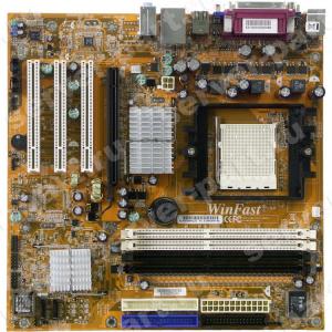 Материнская Плата Foxconn GF6100 S939 4DualDDR400 2SATAII U133 PCI-E16x 3PCI SVGA AC97-6ch LAN mATX(6100K8MA-RS)