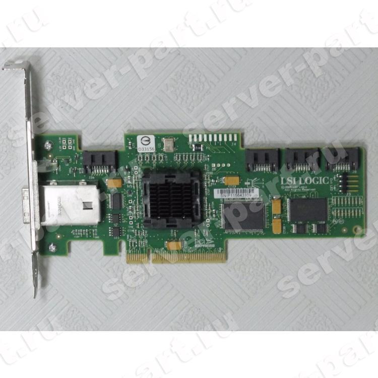 Контроллер SAS IBM (LSI Logic) LSISAS1068 Int-4xSAS/SATA Ext-1xSFF-8088 (4xSAS/SATA) RAID10 U300 LP PCI-E8x(SAS3444E)