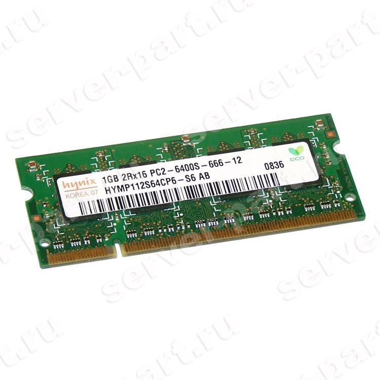 RAM SO-DIMM DDRII-800 Hynix 1Gb 2Rx16 PC2-6400S(HYMP112S64CP6-S6)