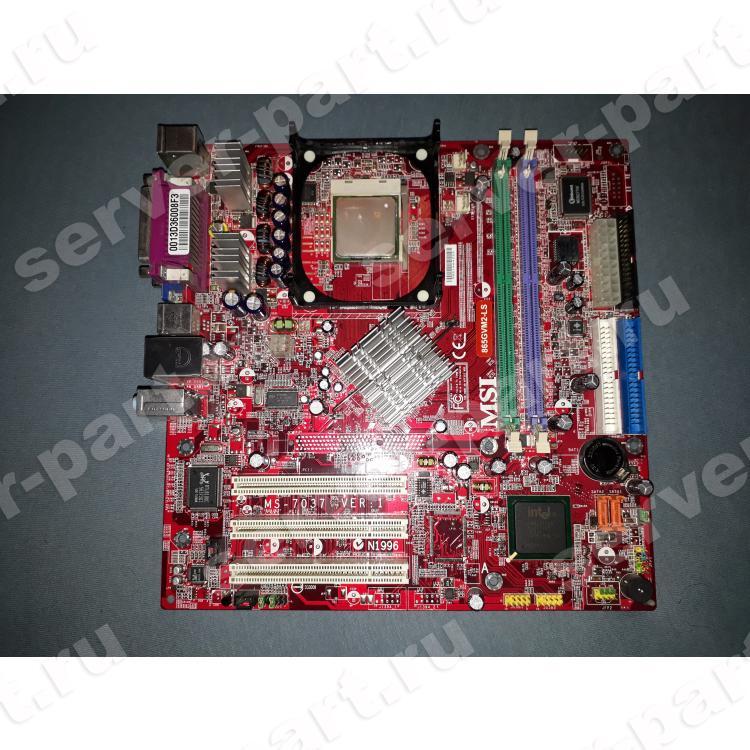 Материнская Плата Micro-Star i865GV Socket 478 HT 2DualDDR400 2SATA U100 3PCI SVGA LAN AC97 mATX(MS-7037 865GVM2-LS)
