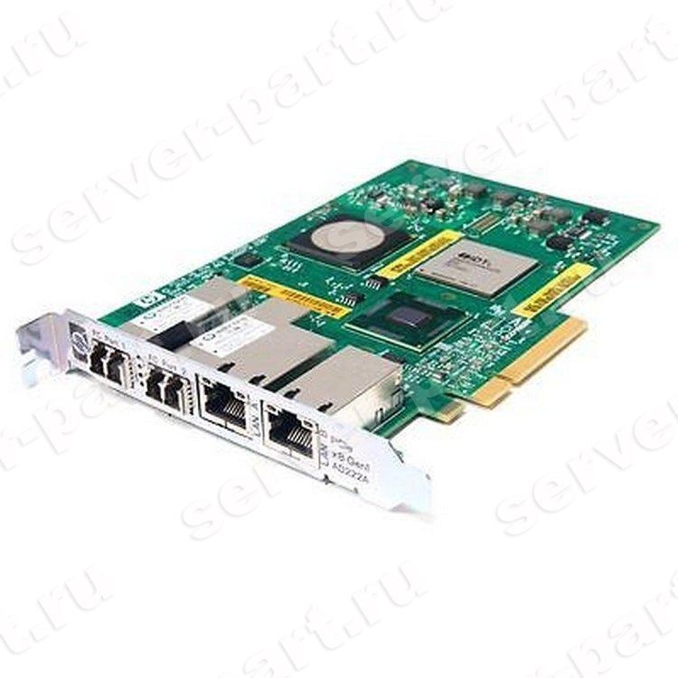 Сетевой Адаптер HP Integrity (Emulex) L2B2777 2x4Гбит/сек 2xSFP 2x1Гбит/сек 2xRJ45 Quad Port Fibre Channel HBA PCI-E8x For Integrity Superdome 2 rx2660 rx3600 rx6600 rx7640 rx8640 rx2800 i2 i4(AD222-67101)