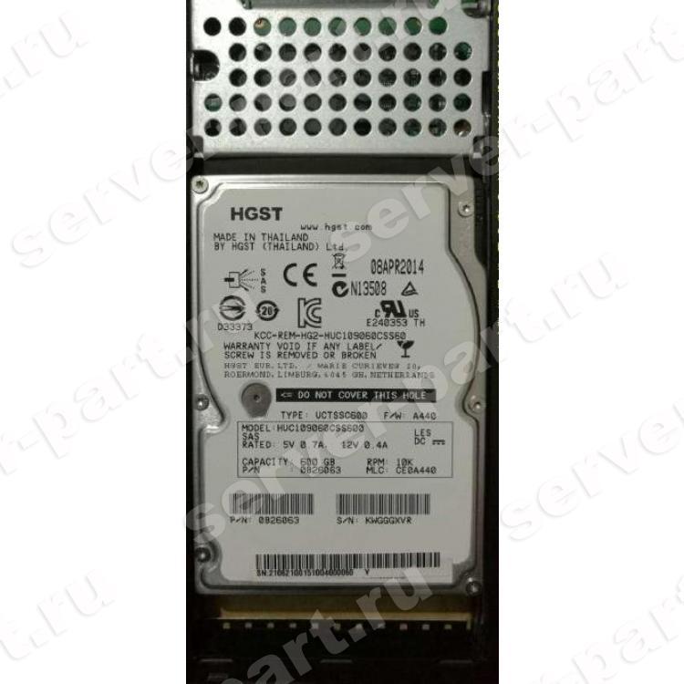 Жесткий Диск Huawei (Hitachi) Ultrastar C10K900 HUC109060CSS600 600Gb (U600/10000/64Mb) 6G SAS 2,5" For OceanStor N8500(SAS600-10K-2)