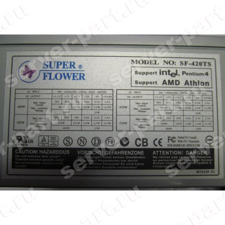 Блок Питания 420Wt Super Flower P4 20+4 ATX(SF-420TS)