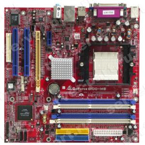 Материнская Плата Biostar GF6100 S939 4DualDDR400 2SATA U133 PCI-E16x PCI-E1x 2PCI SVGA AC97-6ch LAN mATX(GeForce6100-M9)