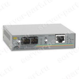 Медиаконвертор Allied Telesis From 100BaseTX (RJ45) To 100BaseFX (SC) 1xRJ45 1xSC Multimode(AT-MC102XL-60)