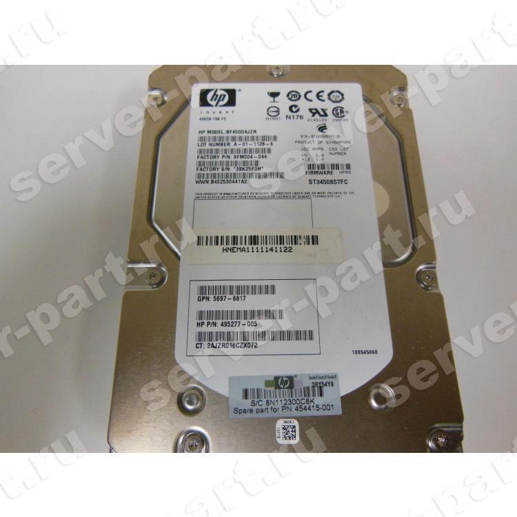 Жесткий Диск HP (Seagate) Cheetah 15K.7 ST3450857FC 450Gb (U4096/15000/16Mb) 40pin Fibre Channel 3,5" For StorageWorks EVA 4400 6400 8400 M6412 EVA 4100 4000 6100 6000 8100 8000 M5314(454412-001)