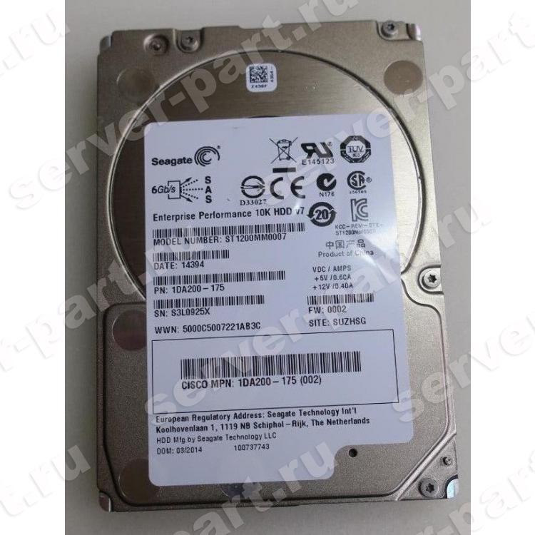 Жесткий Диск Seagate Enterprise Performance 10K HDD v7 1.2Tb (U600/10000/64Mb) 6G SAS 2,5"(ST1200MM0007)
