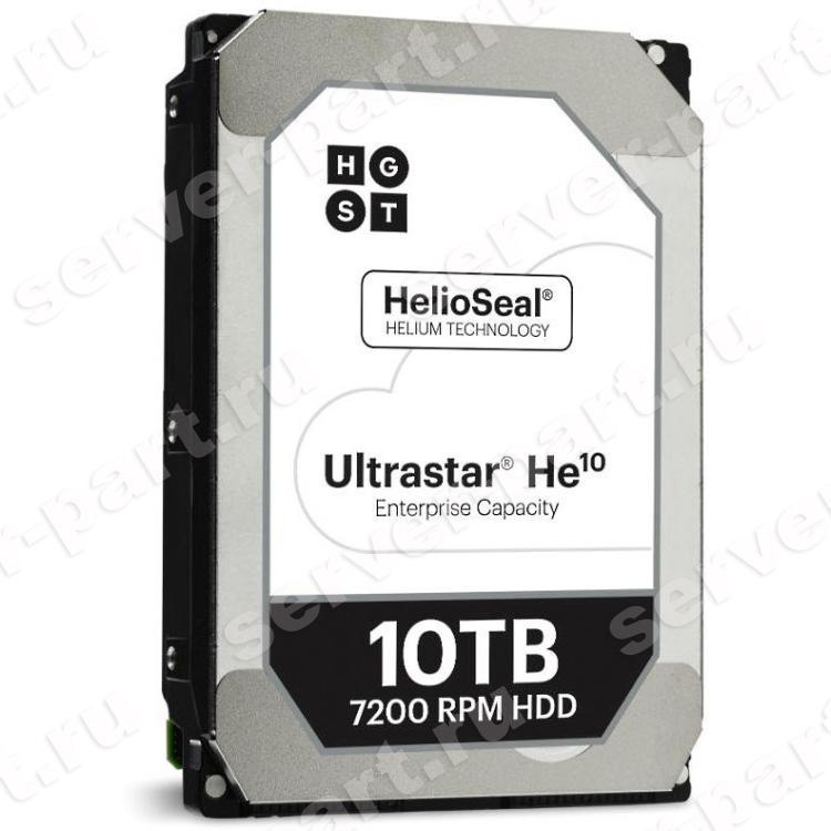 Жесткий Диск HGST Ultrastar He10 SED 10Tb (U600/7200/256Mb) Helium AF SED 4Kn 6G SATAIII 3,5"(0F27503)