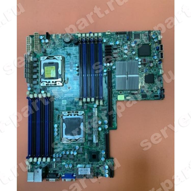 Материнская Плата Supermicro i5520 Dual Socket 1366 12DDR3 6SATAII PCI-E16x 2.0/Riser PCI-E8x SVGA 2xGbLAN E-ATX 6400Mhz 1U(X8DTU)