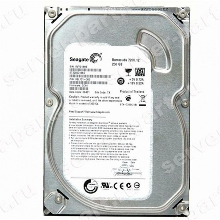 Жесткий Диск Seagate Barracuda 7200.12 250Gb (U300/7200/8Mb) NCQ SATAII(9SL131)