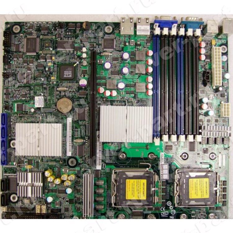 Материнская Плата Intel i5000P Dual Socket 771 8FBD 6SATAII U100 PCI-E16x R...