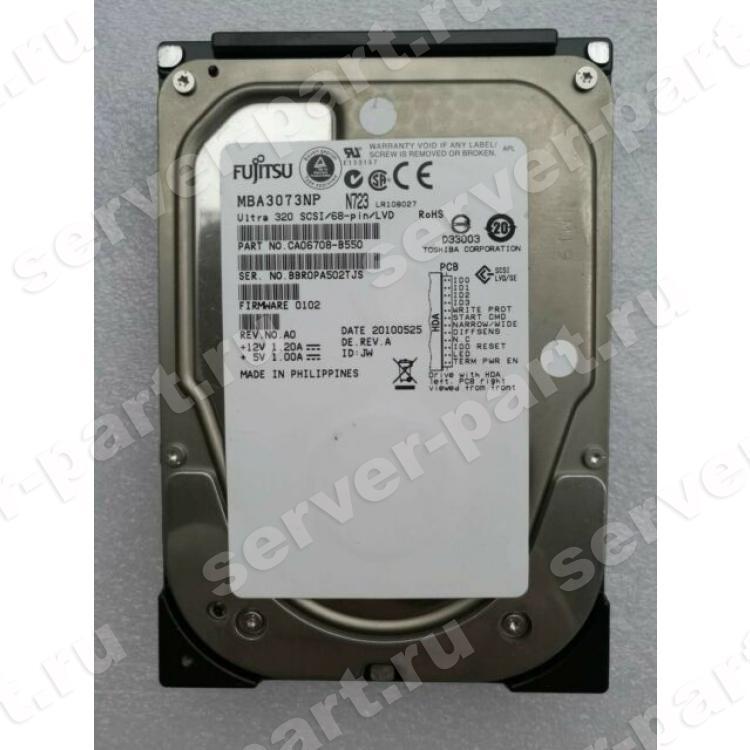 Жесткий Диск Fujitsu 73,5Gb (U320/15000/8Mb) 68pin U320SCSI(MBA3073NP)