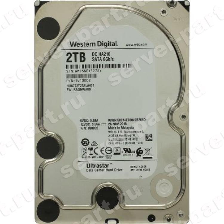 Жесткий Диск Hitachi Ultrastar 7K2 2Tb (U600/7200/128Mb) 512n 6G SATAIII(HUS722T2TALA604)
