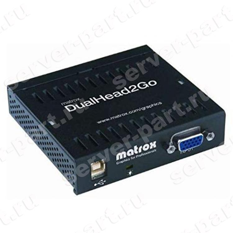 Разветвитель Видеосигнала Matrox DualHead2Go VGA 2xDVI-I 2560x1024@60Гц или 2048x768@85Гц USB(D2G-A2A-IF)