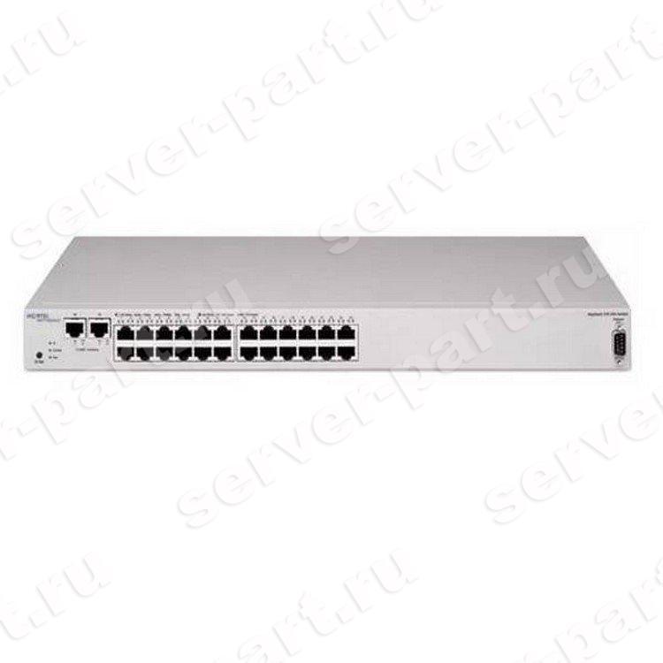 Коммутатор Nortel BayStack 325-24G Switch 24port-10/100Mbps 2port-1000Base-TX 26xRJ45 RS232 Managed Layer 2 19" 1U(216571-B)