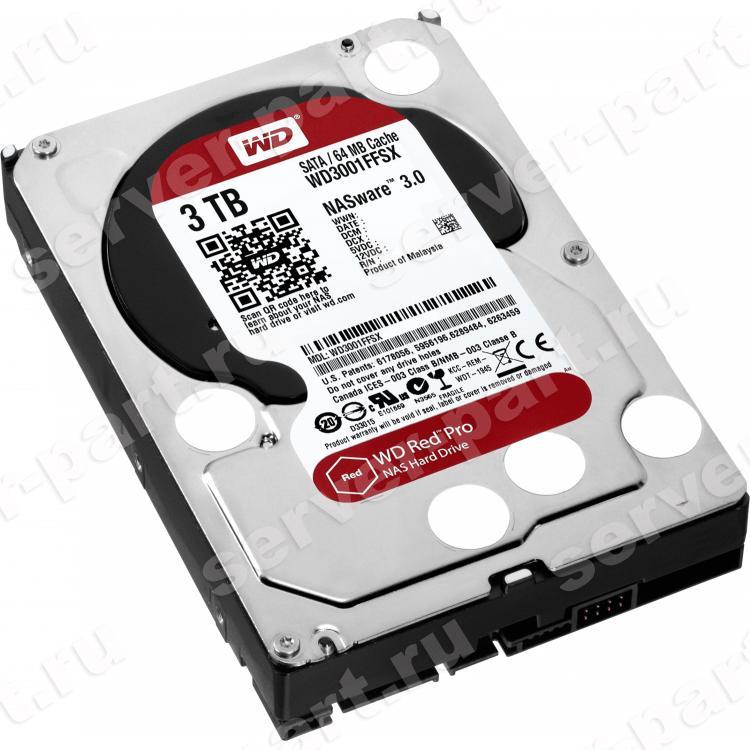 Жесткий Диск Western Digital Red Pro Nasware 3.0 3Tb (U600/7200/64Mb) AF NCQ 6G SATAIII(WD3001FFSX-68JNUN0)
