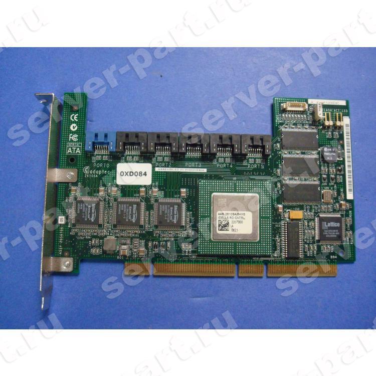 Контроллер RAID SATA Adaptec 3xSil3512/Intel GC80303 64Mb 6xSATA RAID50 U150 SATA PCI/PCI-X(AAR-2610SA)