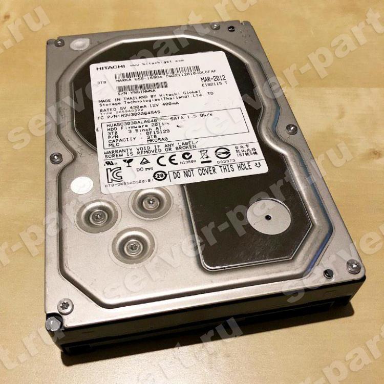 Жесткий Диск Hitachi Ultrastar 5K3000 3Tb (U600/7200/64Mb) 6G SATAIII(0F12466)