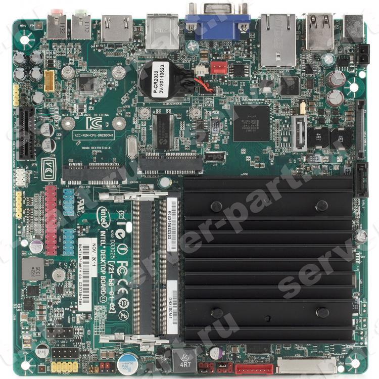 Материнская Плата Intel CPU Intel Atom D2800 NM10 2SO-DIMM DDR3 2SATAII PCI-E1x 2xMini-PCI-E SVGA HDMI LVDS eDP LAN1000 AC97-6ch mini-ITX(918916)