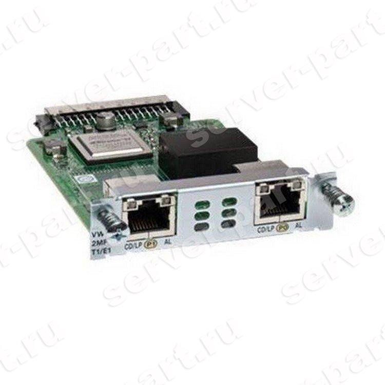 Модуль Cisco Multiflex Trunk Voice WAN Card 2-Port Multiflex Trunk T1 2xRJ48 For Series 1900 2900 3900(VWIC3-2MFT-T1/E1=)