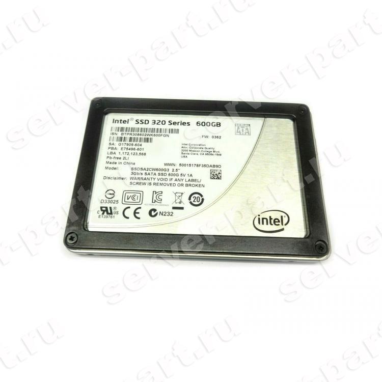 SSD Intel SSD 320 Series 600Gb 270 MLC 3G SATAII 2 5 7mm SSDSA2CW600G3B5